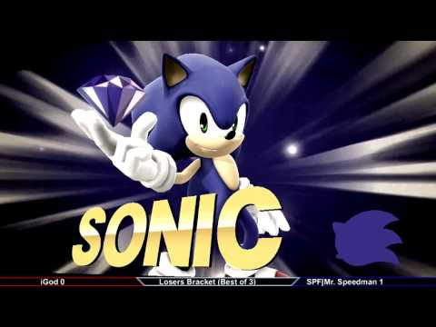 Gwinnett Brawl 41 Smash 4 Singles iGod (Mario) vs Mr Speedman (Sonic)