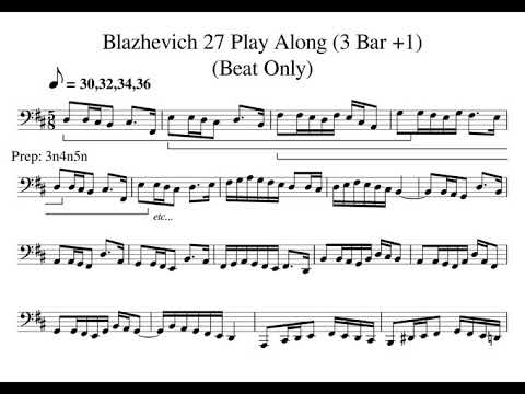 Blazhevich 27 3 Bar 1 Tempo 30 32 34 36 BEAT ONLY