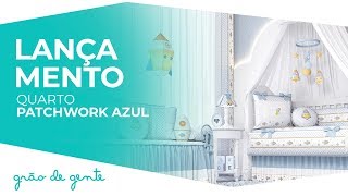 Quarto de Bebê Patchwork Azul - Grão de Gente