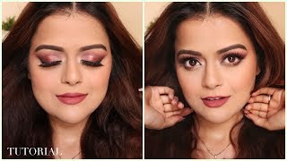 Full Glam Eye Makeup Tutorial | Huda Beauty Rose Gold Remastered India | DOWNLOAD THIS VIDEO IN MP3, M4A, WEBM, MP4, 3GP ETC