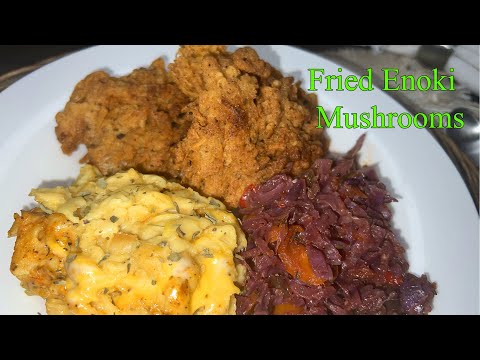 How to Cook Perfect Fried Enoki Mushrooms | Best Homemade Fried Mushrooms