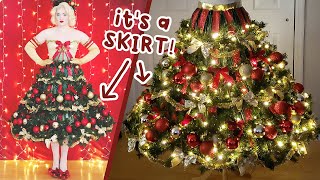 Christmas Tree Skirt Tutorial! (the skirt literally looks like a tree)