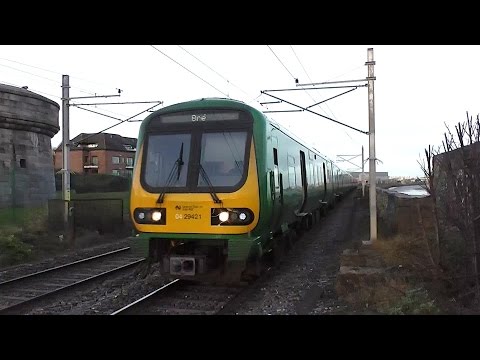 Irish Rail 29000 and 8510 Class Trains - Booterstown, Dublin