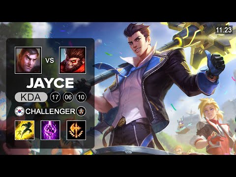 Jayce Top vs Wukong - KR Challenger - PreSeason 12 Patch 11 23