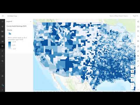 Spatial analysis of motor vehicle deaths using expressions and mapping