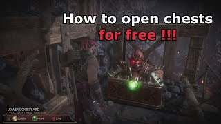 MK11 Krypt - How to open chests for free !!!