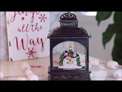 Snow Globe | 8 Inch Caroling Snowmen, lighted water...