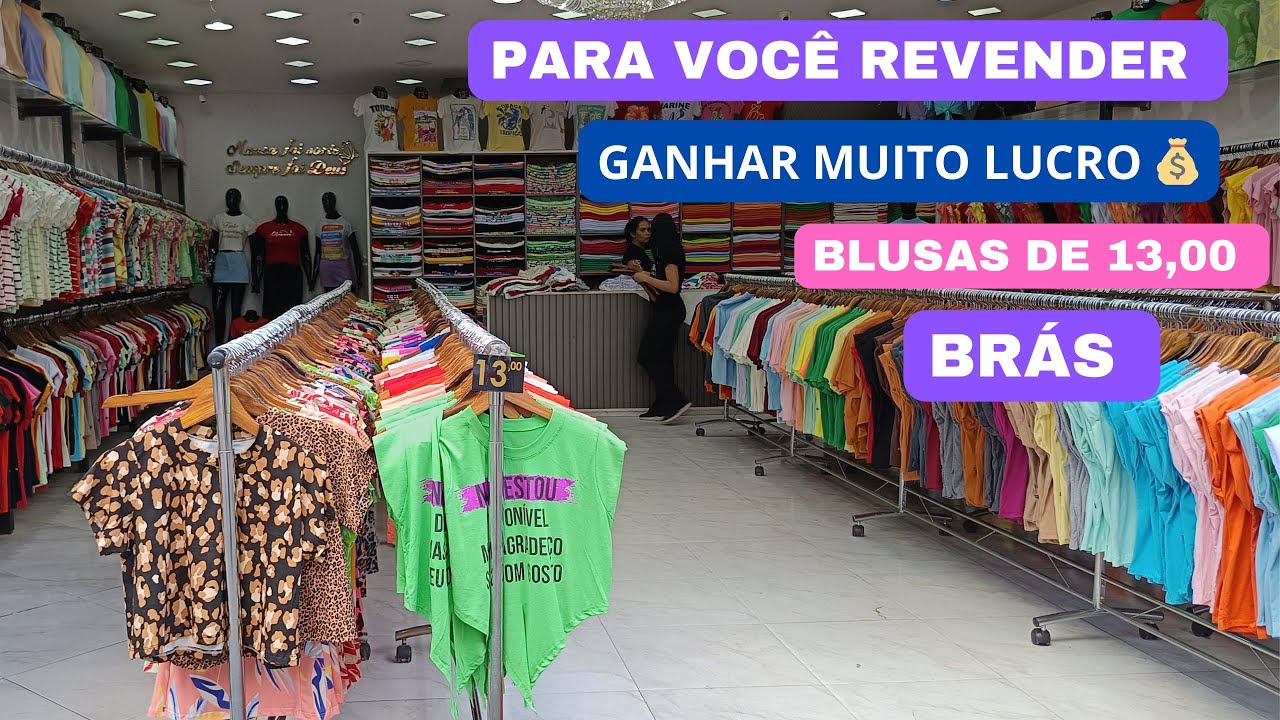 É A MAIOR IMPORTADORA DE BLUSAS DO BRÁS, PEÇAS DE 13 REAIS, TA MUITO BARATO 😱😱😱