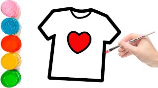 How to draw a T-shirt step by step | T-Shirt drawing Lesson