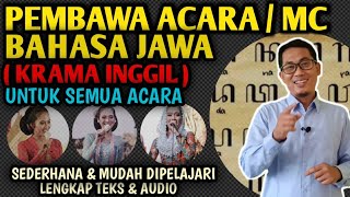 Download lagu PEMBAWA ACARA / MC BAHASA JAWA HALUS ( KRAMA INGGIL) UNTUK SEMUA ACARA LENGKAP TEKS & AUDIO mp3