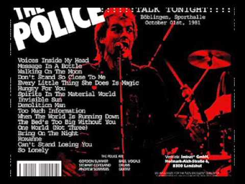 The Police-Böblingen, 01- 10 -1981 "Sporthalle" Germany (Full Audio Show)
