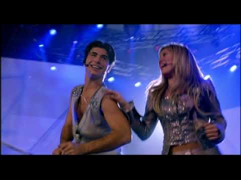 The Lizzie McGuire Movie trailer frame: Lizzie in Rome looking across the city at golden hour