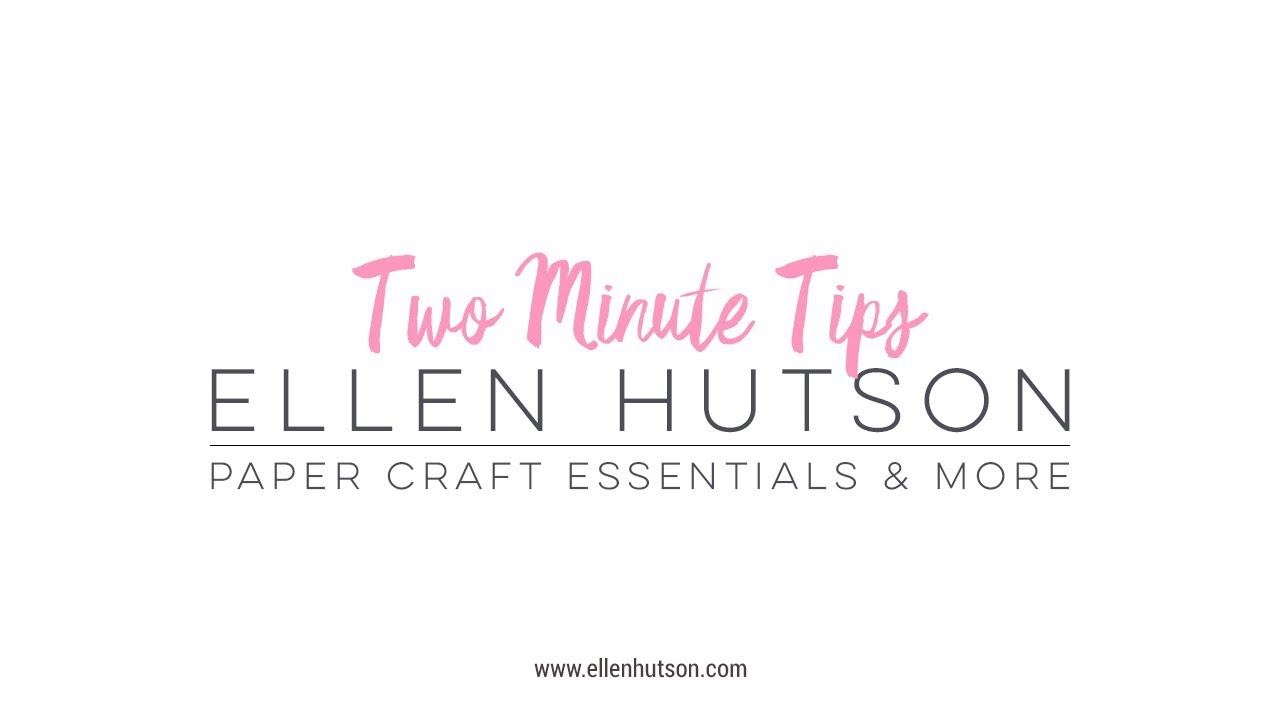 Two Minute Tip - Using Background Stamps