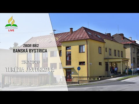 25.7.2020 Terézia Javorková | Bohoslužba