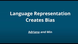 Adriana Pagano and Min-Yen Kan: Language Representation and Bias - ACL 2025 Ethics Tutorial