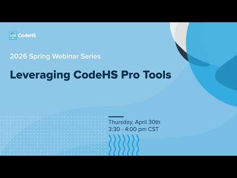 Leveraging CodeHS Pro Tools thumbnail