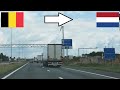 Belgium Netherlands Crossing The Border By Car