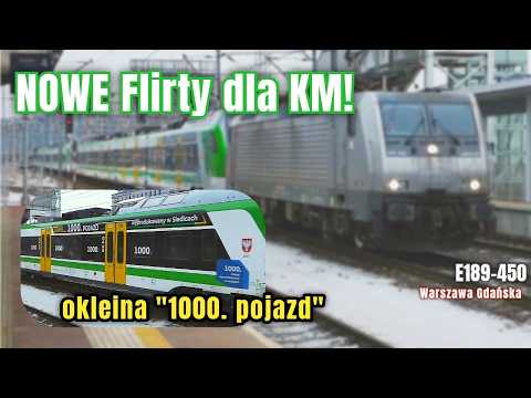 3x Nowe Flirty 3 dla Kolei Mazowieckich! W tym okleina "1000. jednostka wyprodukowana w Siedlcach!"