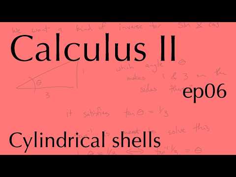 Calculus II ep06: Volume with cylindrical shells (Sep 21, 2026)