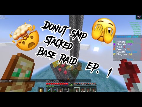 Unbelievable Raid on Stacked Base in Donut SMP!