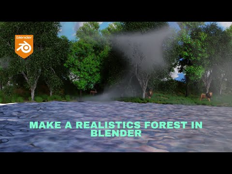 How to Make Realistic Evergreen Forest with Wildlife in Blender 4.5 | Step-by-Step Tutorial
