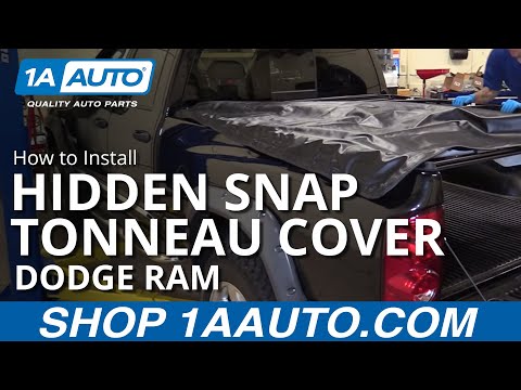 How to Install Hidden Snap 6 1/2 Foot Bed Tonneau Cover 02-08 Dodge Ram