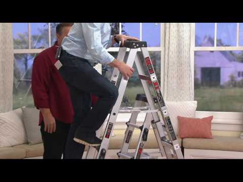 Little Giant SmartStep Multi-Purpose 6-in-1 Step Ladder on QVC
