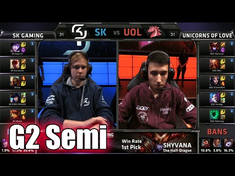 SK Gaming vs Unicorns of Love | Game 2 Semi Finals S5 EU LCS Spring 2015 playoffs | SK vs UOL G2