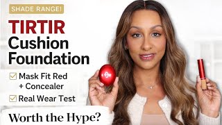 TIRTIR Mask Fit Red Cushion Foundation & Glide & Hide Blurring Concealer Wear Test & Full Review