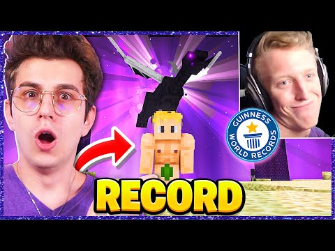 REACTION TO TFUE'S NEW MINECRAFT SPEEDRUN RECORD ITA!