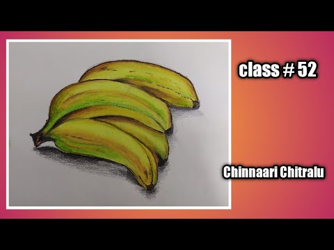 Step by Step Drawing || How to draw fruits||Banana Drawing