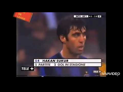 Hakan Şükür. Inter - Lecce. Serie A 2000-01