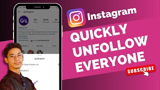 How To Quickly Unfollow Everyone On Instagram At Once !