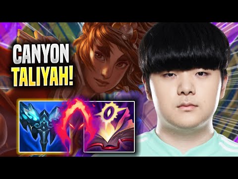 CANYON IS SO CLEAN WITH TALIYAH! - DK Canyon Plays Taliyah JUNGLE vs Nidalee! | Season 2022