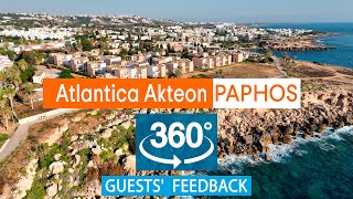 Atlantica Akteon Paphos: VR 360° Drone Review Based on TripAdvisor. Cyprus