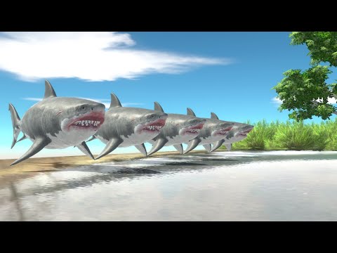 🦈Mutant Megalodon (X5) VS All Factions (X2) - Animal Revolt Battle Simulator