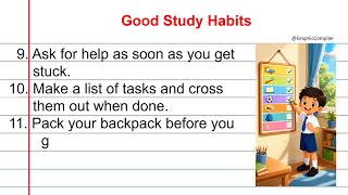 How to Develop Good Study Habits   Daily Routine for Successful Students |  Every Kid Should Know |