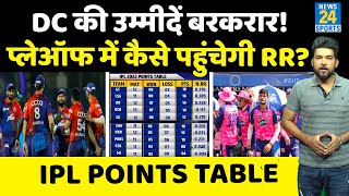 IPL Points Table : Playoffs में पहुंचने की DC की उम्मीदें बरकरार! अब क्वालीफाई कैसे करेगी RR?