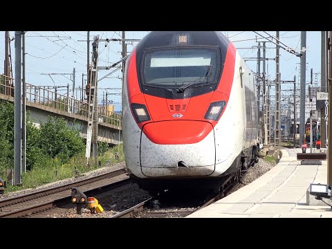 Bahnverkehr am Eisenbahnknoten Killwangen - Giruno und LION