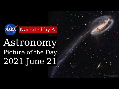 APOD: 2021-06-21 - The Tadpole Galaxy from Hubble (Narrated by Emma)