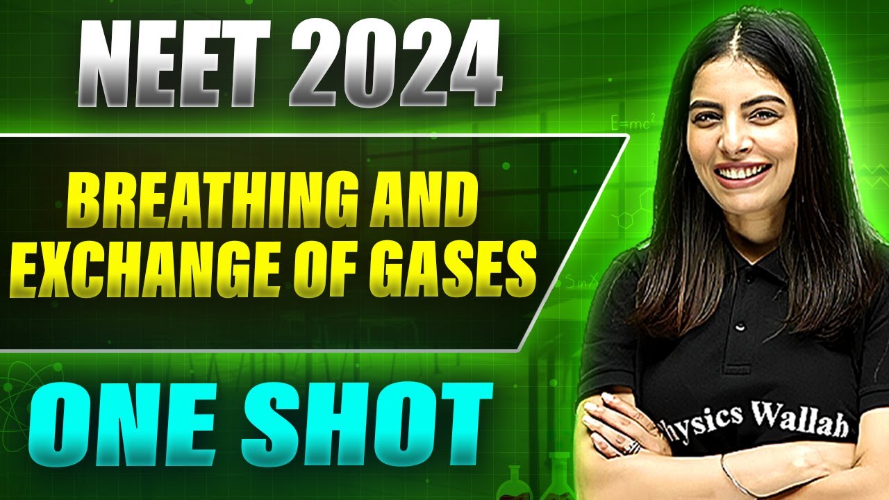 BREATHING AND EXCHANGE OF GASES in 1 Shot: FULL CHAPTER COVERAGE (Theory+PYQs) || Prachand NEET 2024