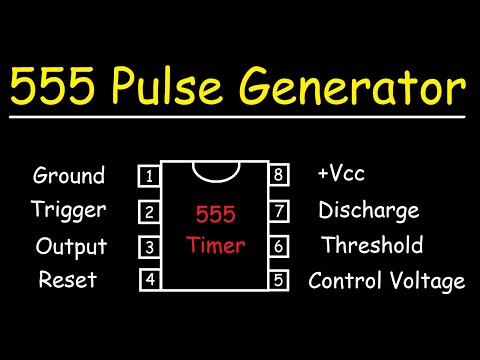 555 Timer IC - Low Frequency Pulse Generator Circuit
