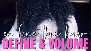 YES LORD!  KEEP YOUR CURLS DEFINED WITH VOLUME ON HIGH POROSITY FINE THIN HAIR | how to style