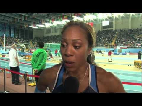 Istanbul 2012 Mixed Zone: Sanya Richards-Ross USA