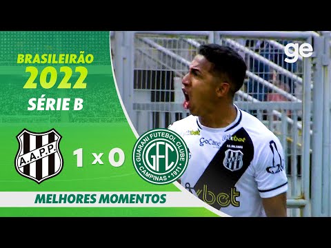 Gols e lances de Ponte Preta x Guarani
