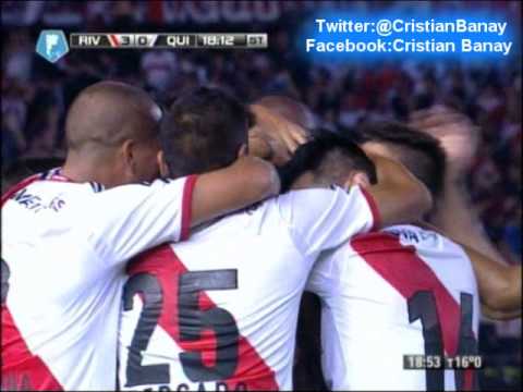 River 5 Quilmes 0 (Relato Mariano Closs) Torneo Final 2014 River Campeon