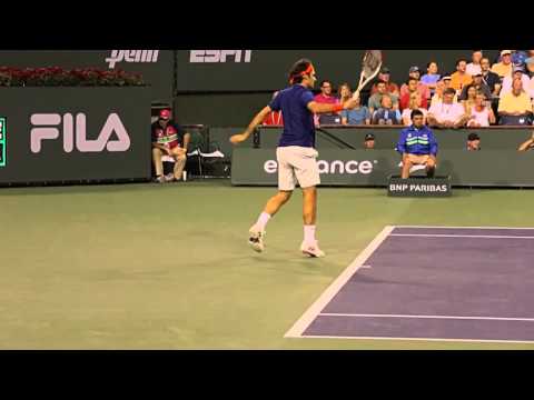 Roger Federer: amazing front row footage