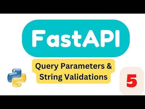 Query Parameters and String Validations | Part5 | FastAPI Tutorial 2023