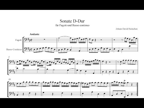 Heinichen - Bassoon Sonata in D major