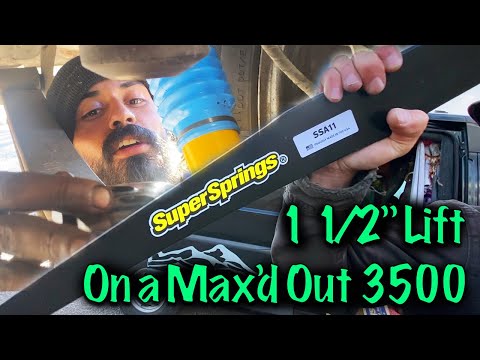 Amazing Promaster Suspension Upgrade! - Part 3: SuperSprings Installation on Max'd out 3500 #vanlife